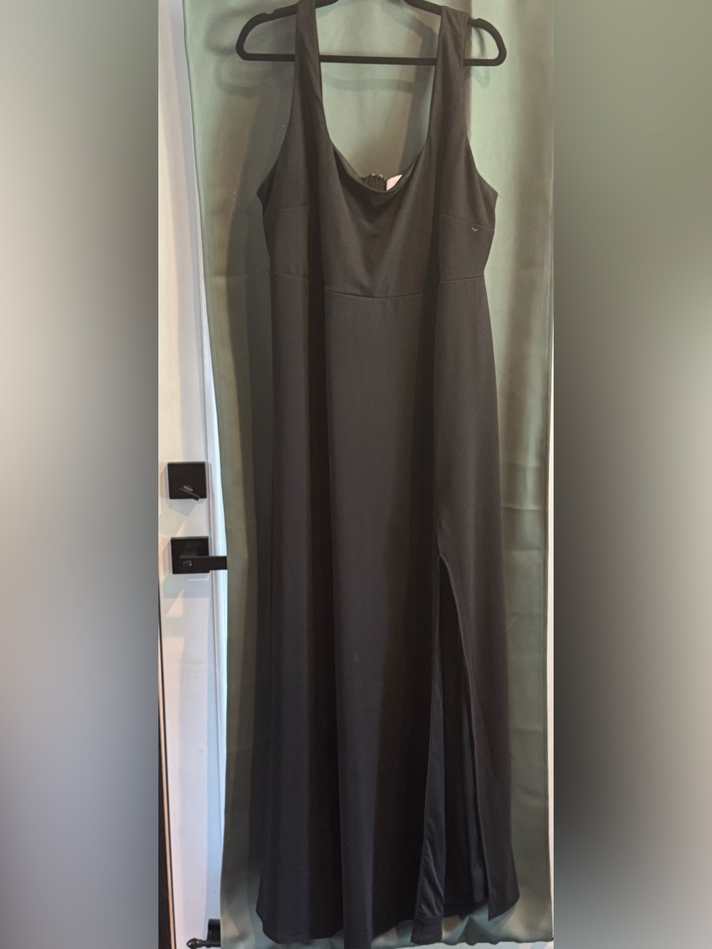 Birdy Grey Black Bridesmaid Dress with Front Slit